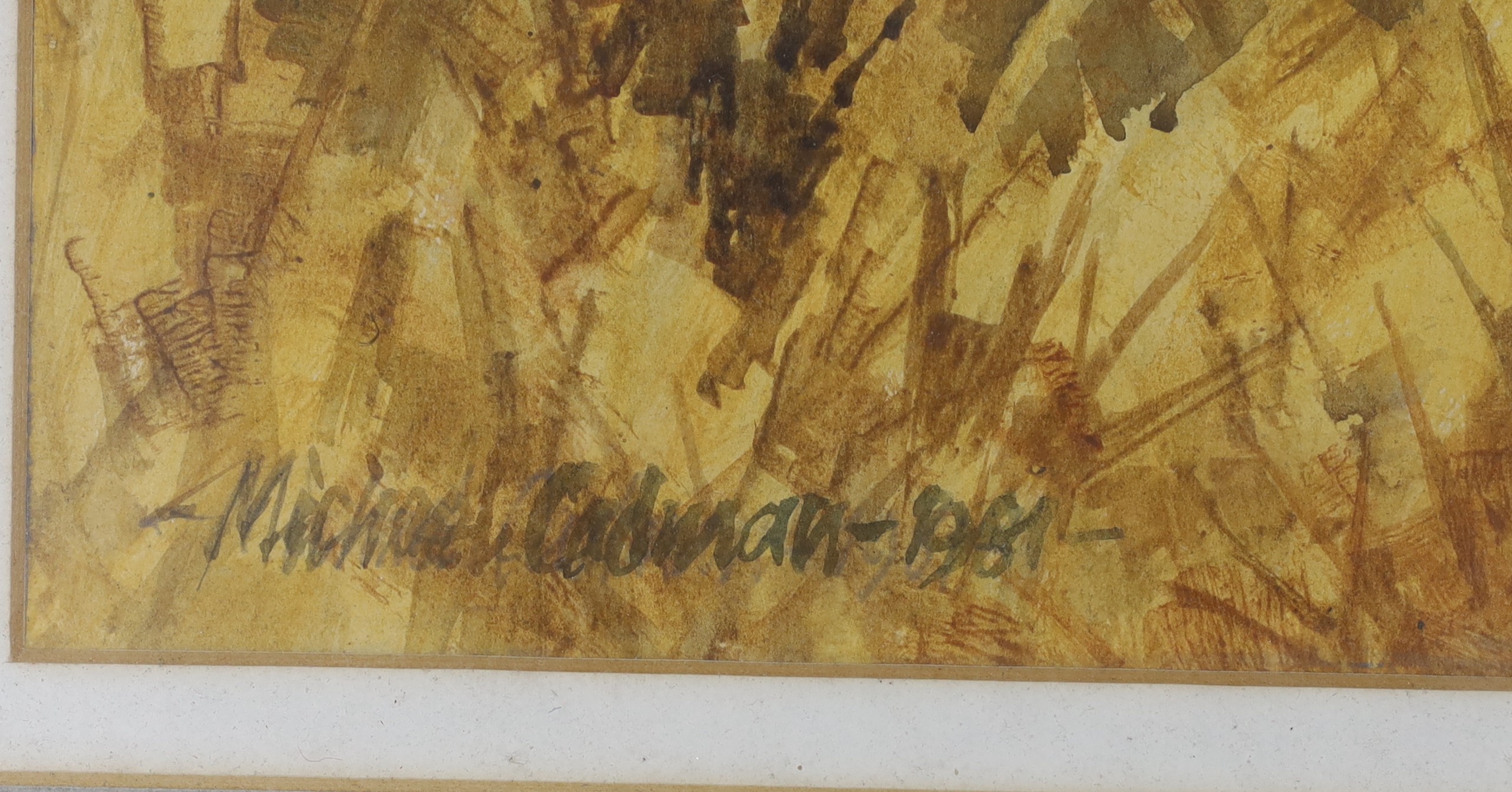 Michael Cadman (1920-2022), watercolour, 'Coastal path in high summer', signed and dated 1981, 47 x 34cm